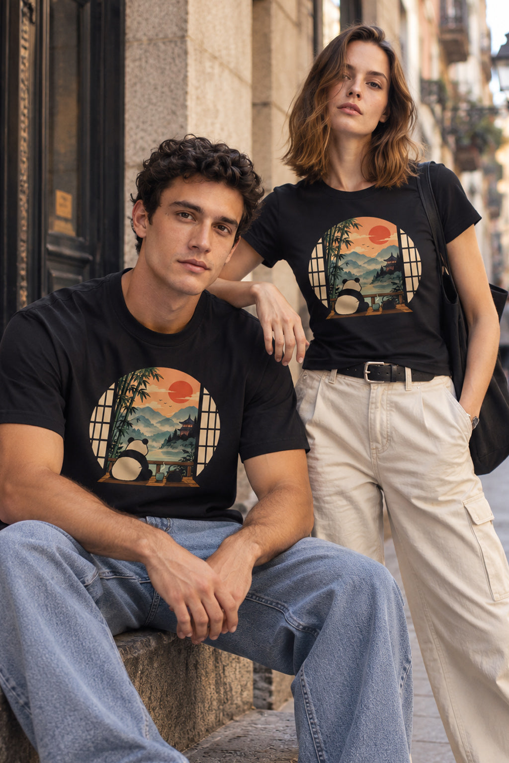 Camiseta Panda Zen