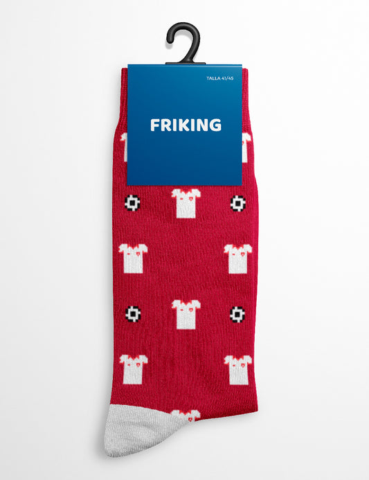 Calcetines Friking - Equipo Blanco y Rojo 35-40