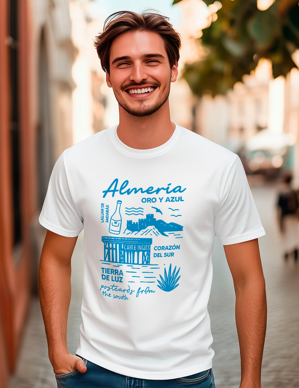 Almería oro y azul L687