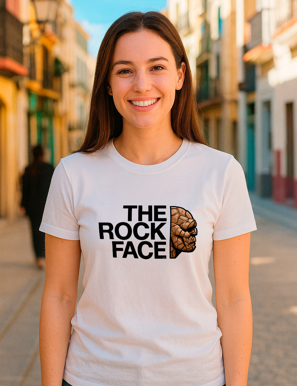 The rock face