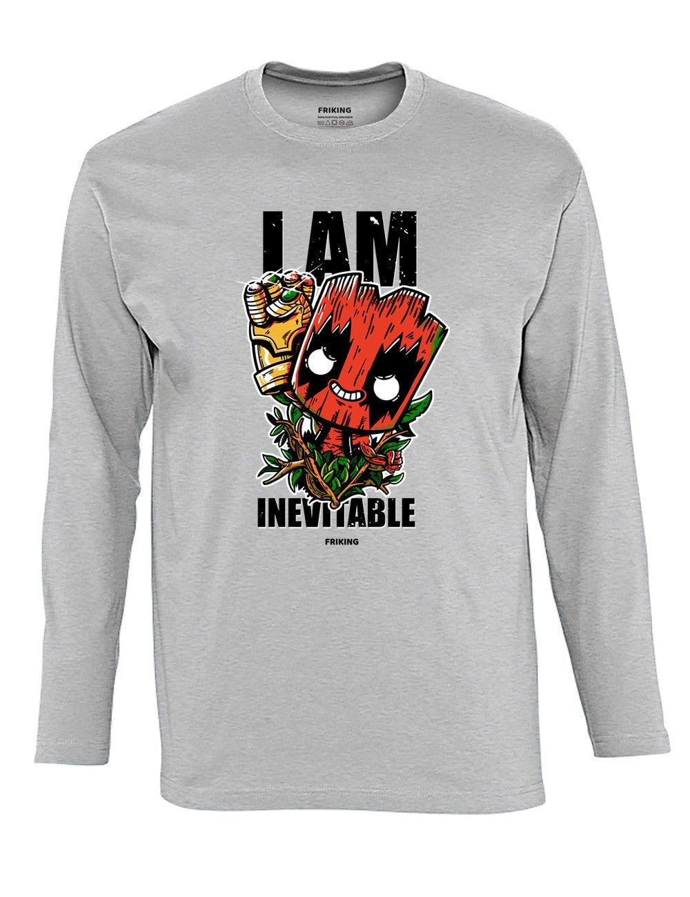 Camiseta hombre manga larga original I am invincible