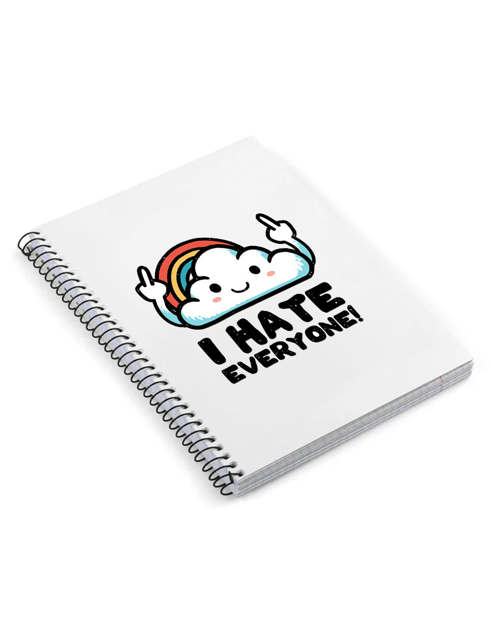 cuaderno I hate everyone