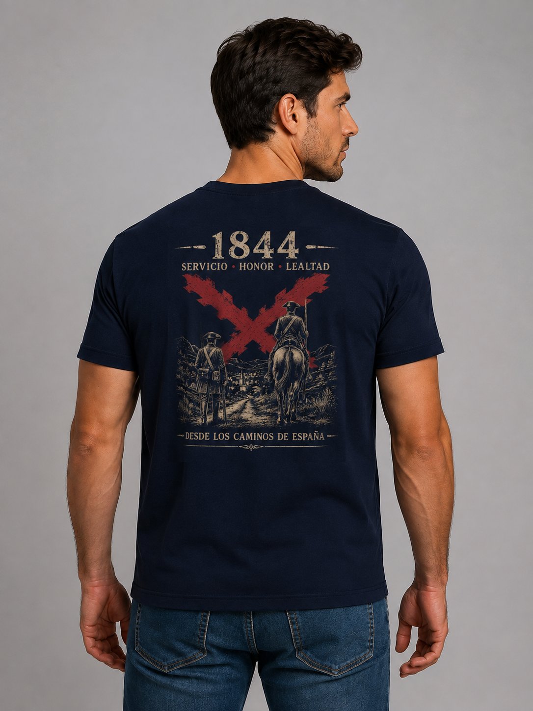 Camiseta Guardia Civil 1844 Cruz de Borgoña – Navy