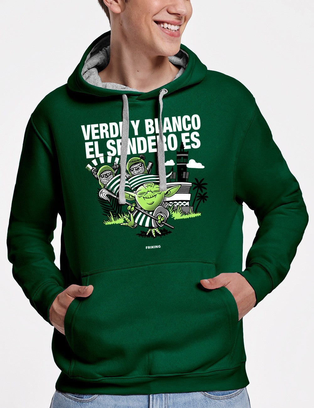 Verde y blanco el sendero es
