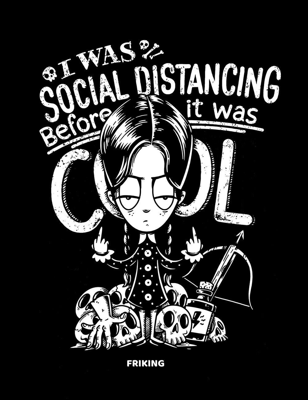 I was social distancing