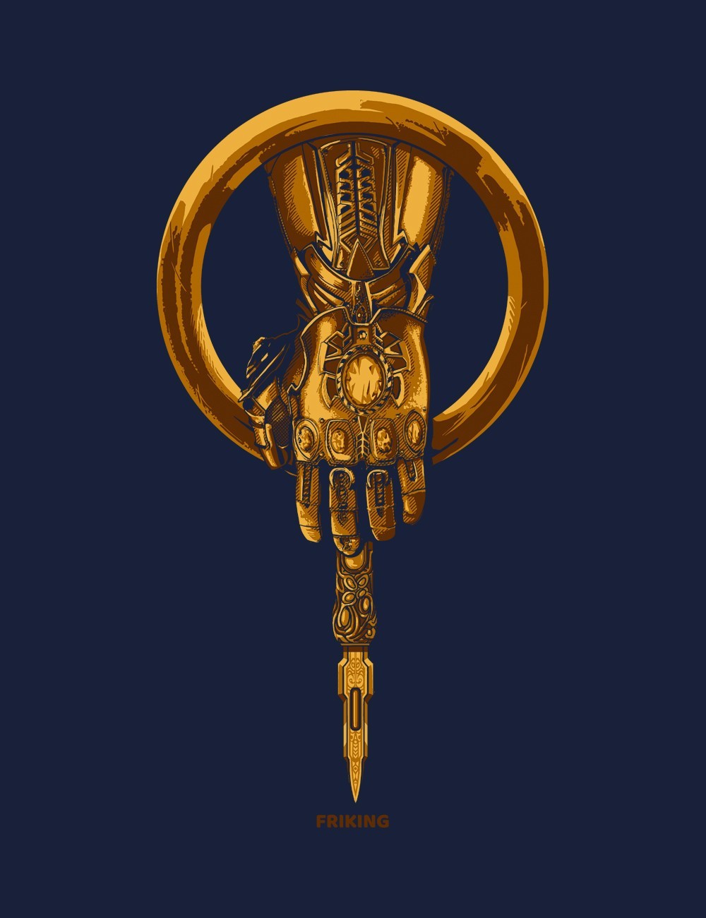 The hand of the titan