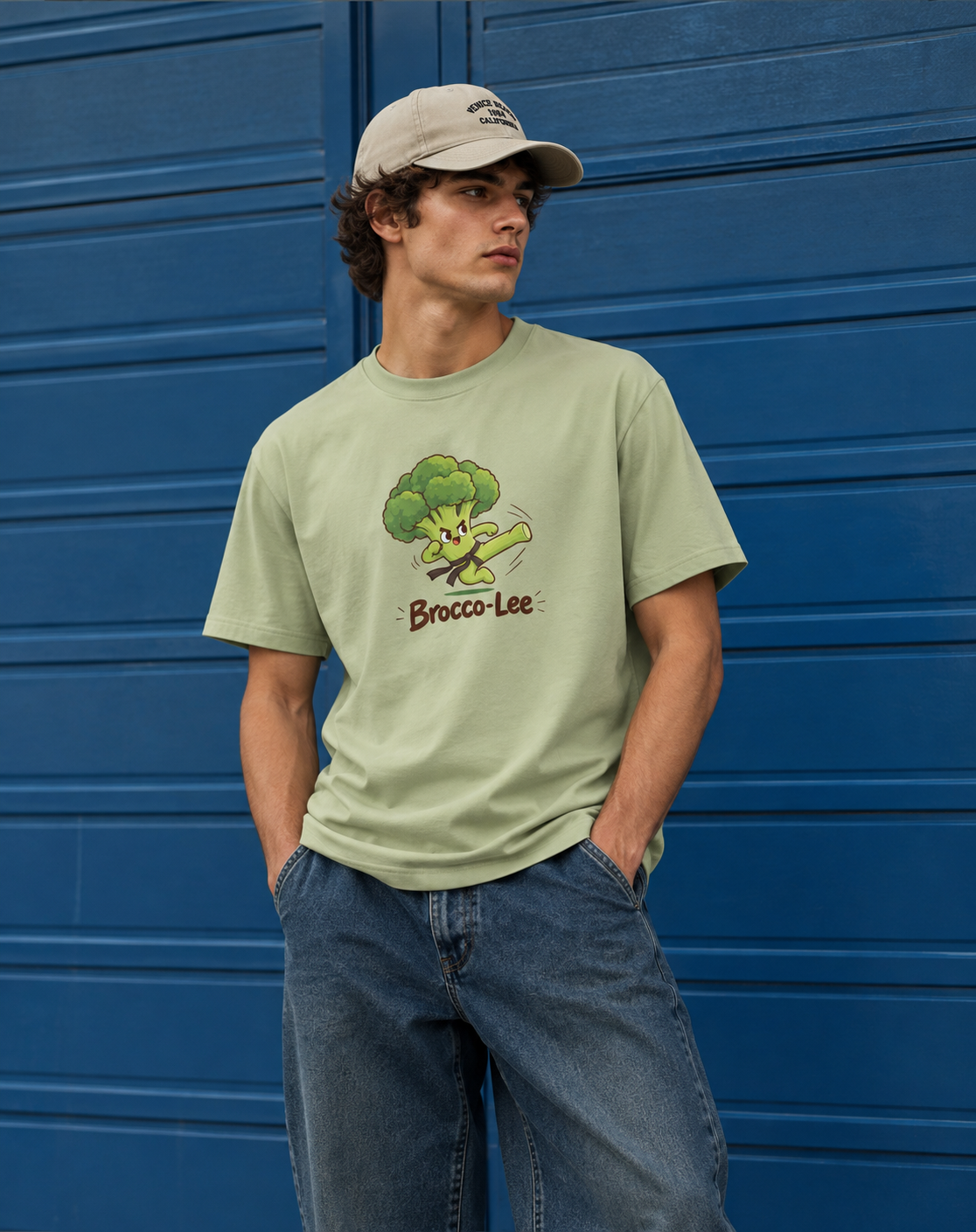 Camiseta Brocco-Lee – Brócoli Karateka con Humor Friki