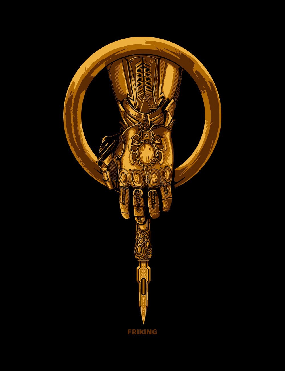 The hand of the titan