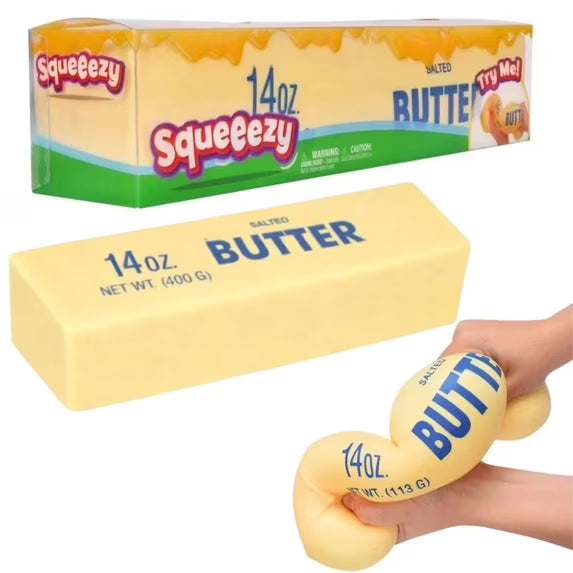 Butter Squishy – Barrita Antiestrés con Forma de Mantequilla
