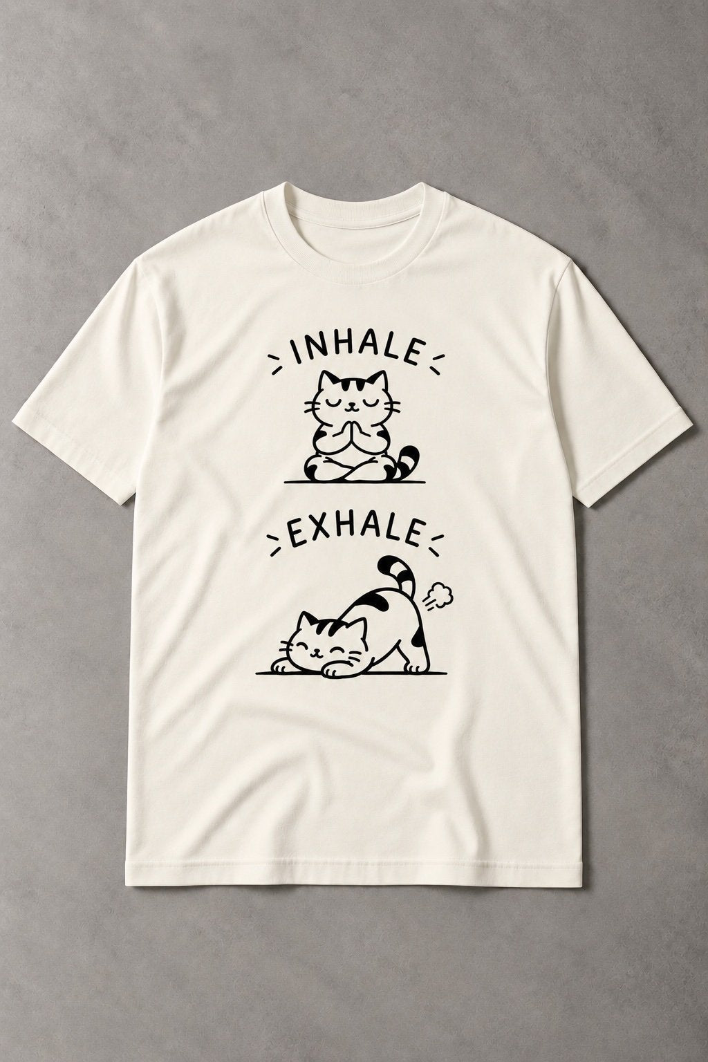 Camiseta Inhale Exhale Cat