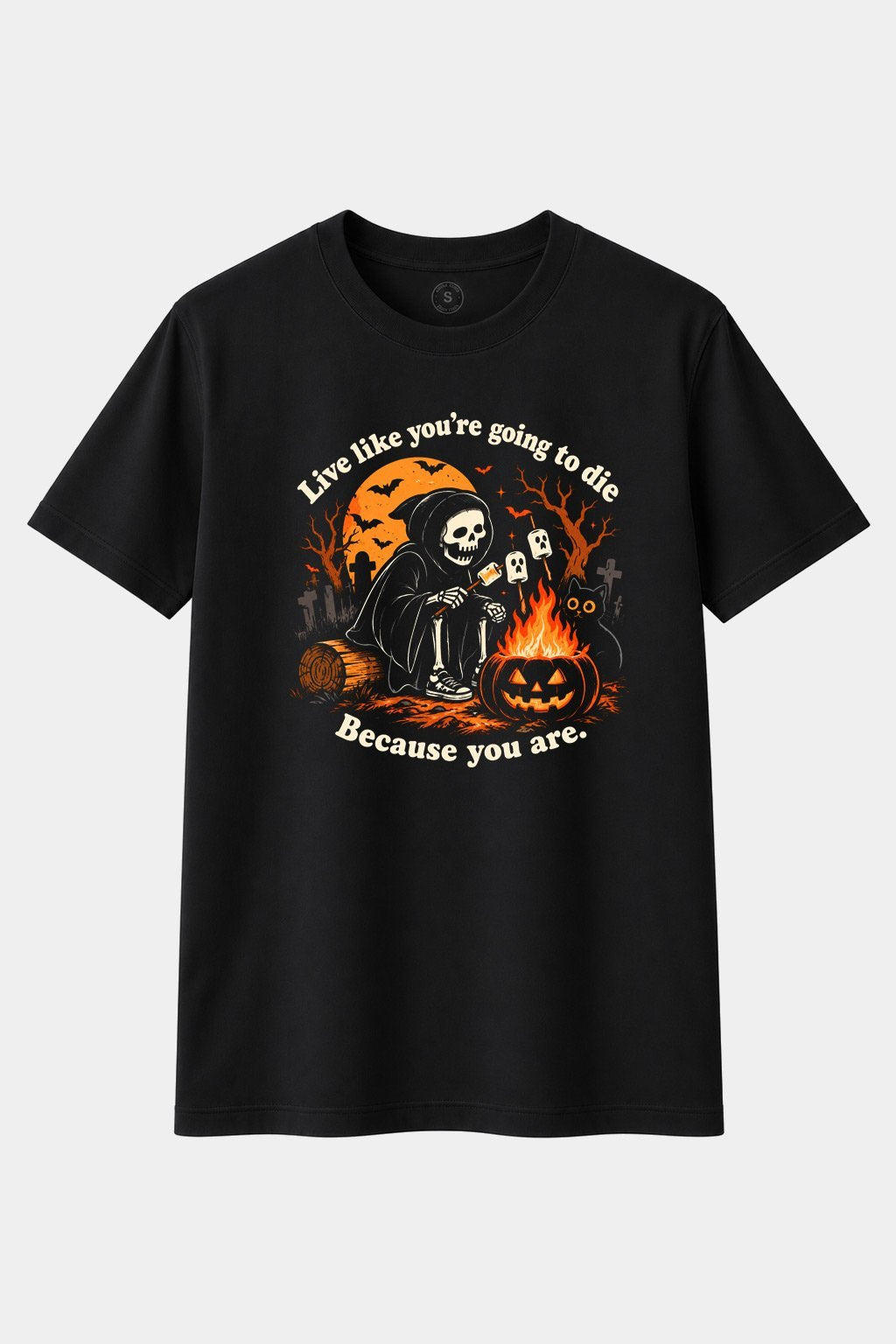 Camiseta Live Like You’re Going to Die – Halloween Night