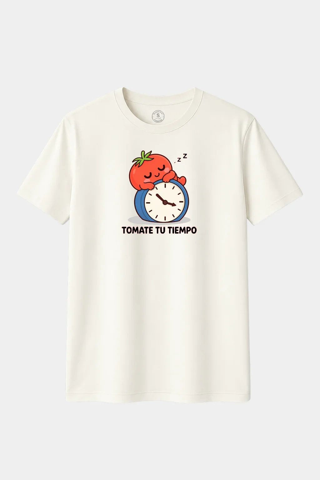 Camiseta Tómate Tu Tiempo – Diseño Divertido con Tomate Dormilón
