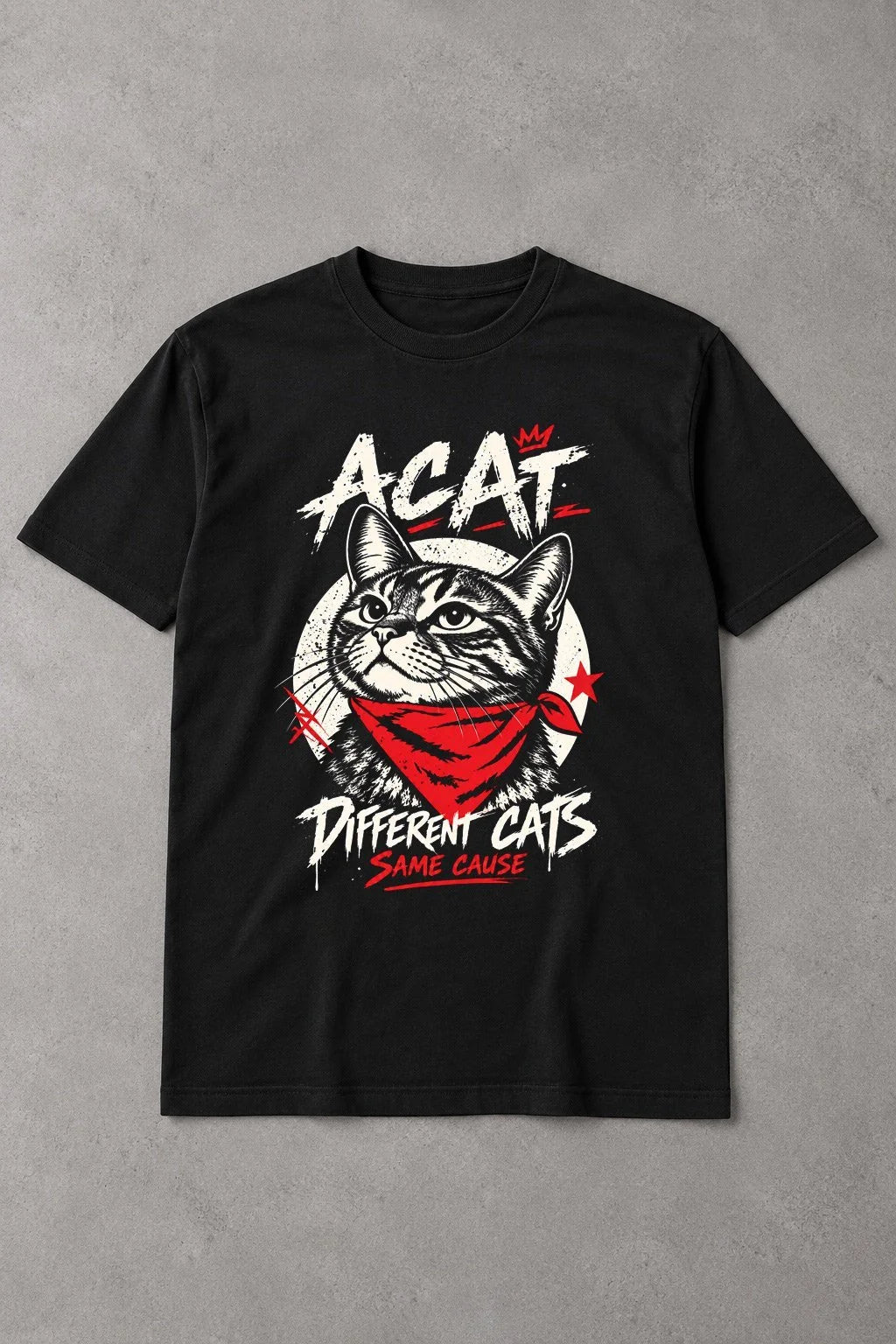 Camiseta A Cat – Different Cats, Same Cause - Tabby Rebel
