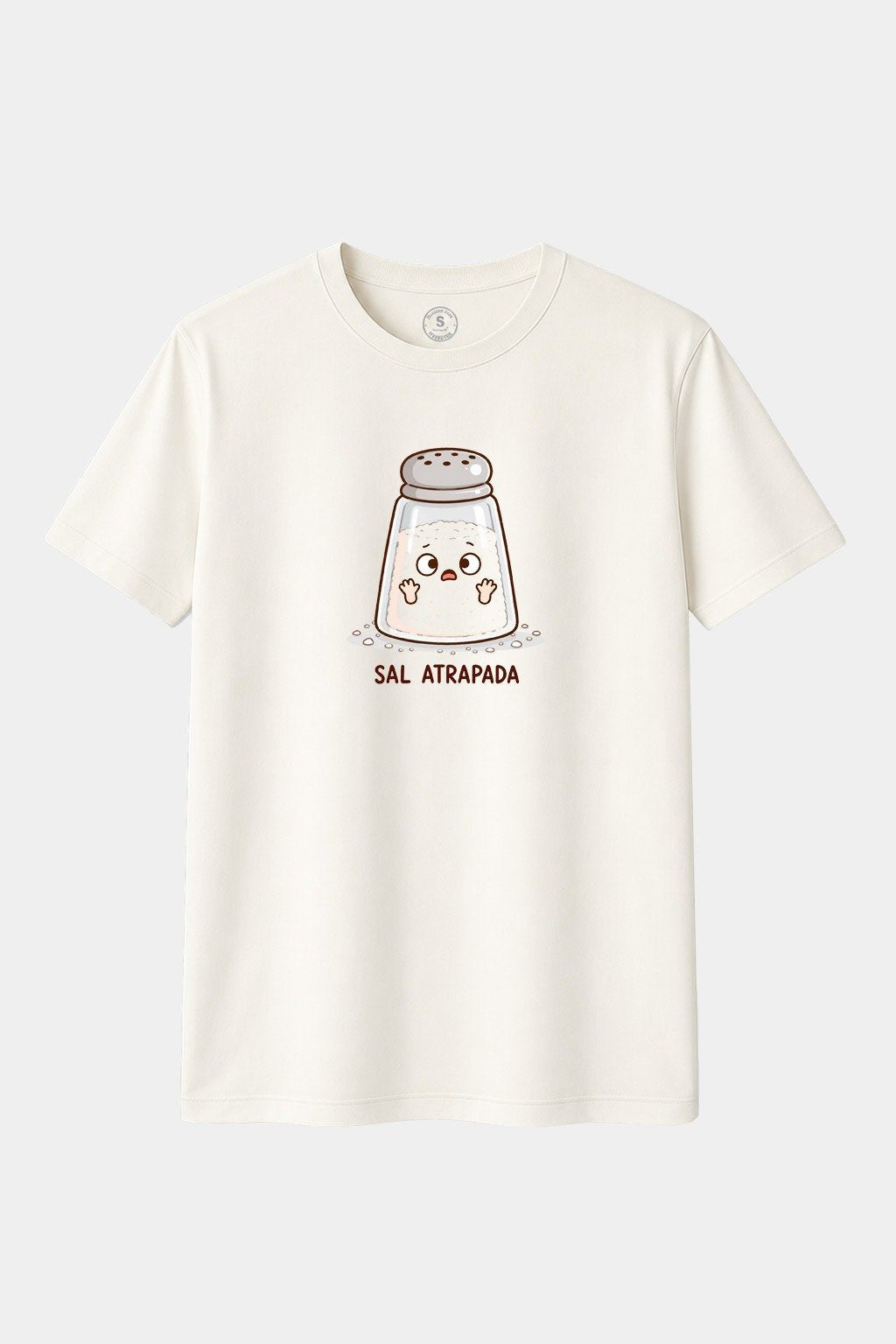 Camiseta Sal Atrapada – Humor con Mucha Sazón
