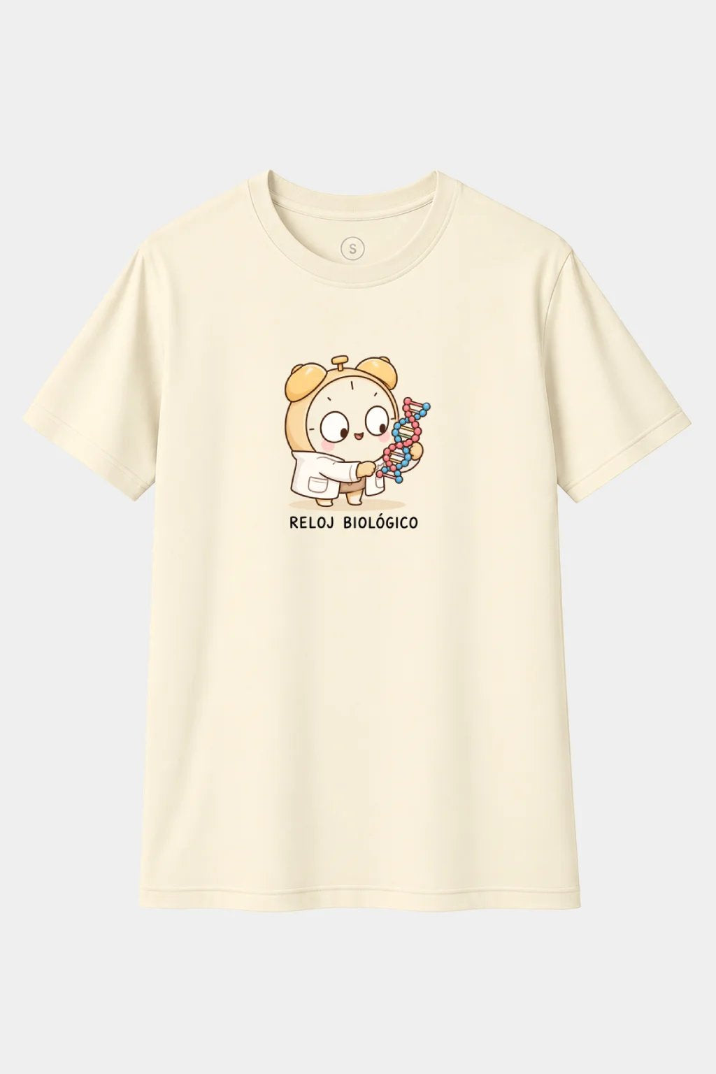 Camiseta Reloj Biológico – Reloj con ADN y Humor