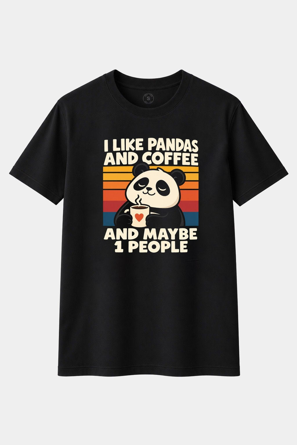 Camiseta I Like Pandas and Coffee – Antisocial Panda