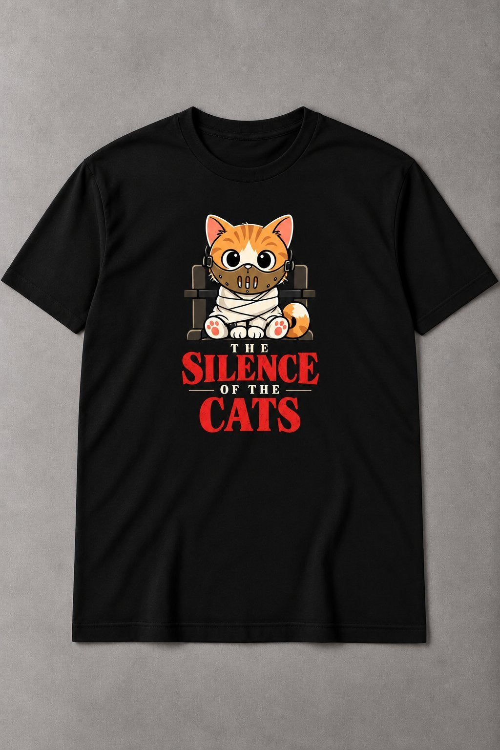 Camiseta de Gato The Silence of the Cats – Camiseta Gato Divertida