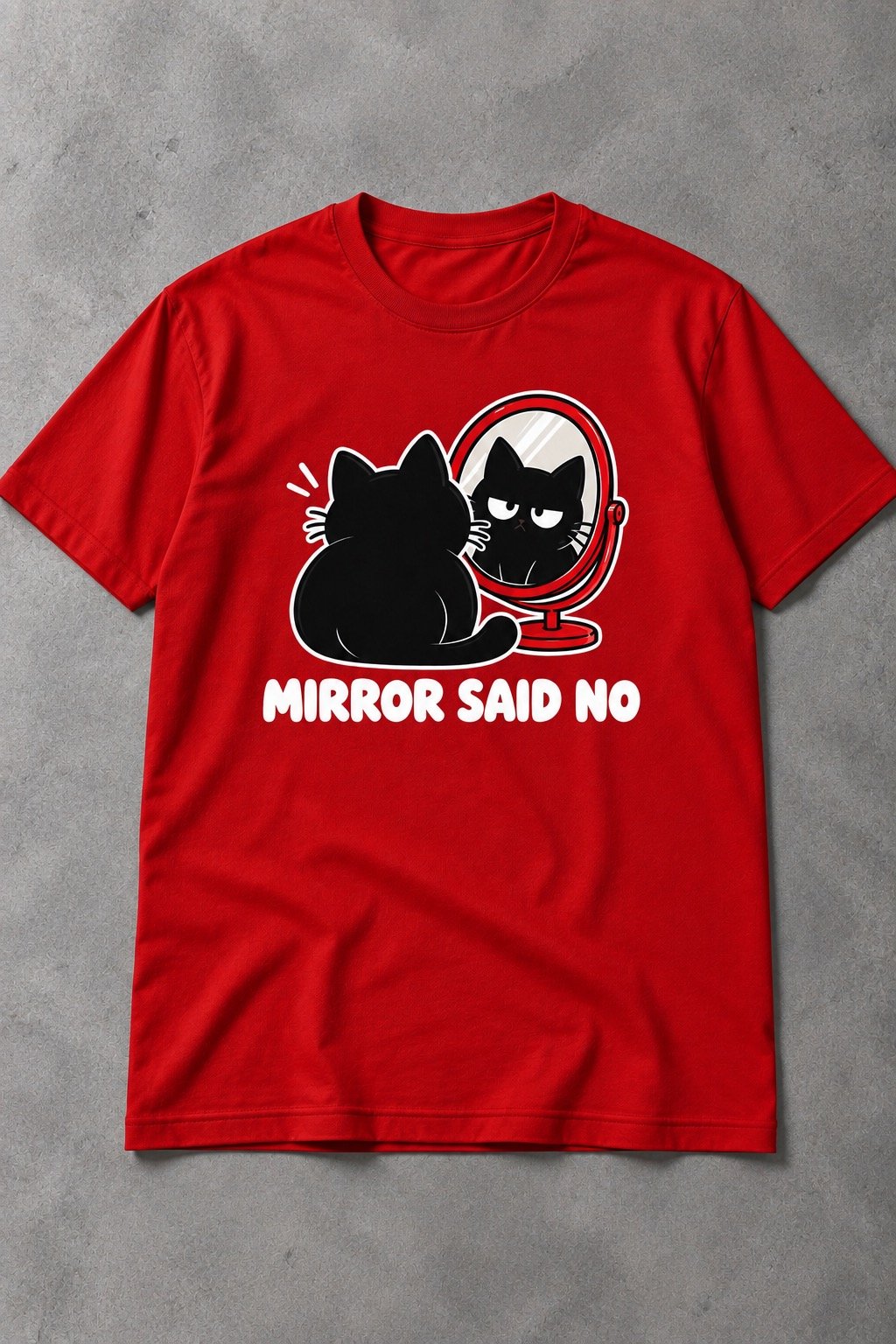 Camiseta de Gato Mirror Said No – El Espejo Ha Hablado