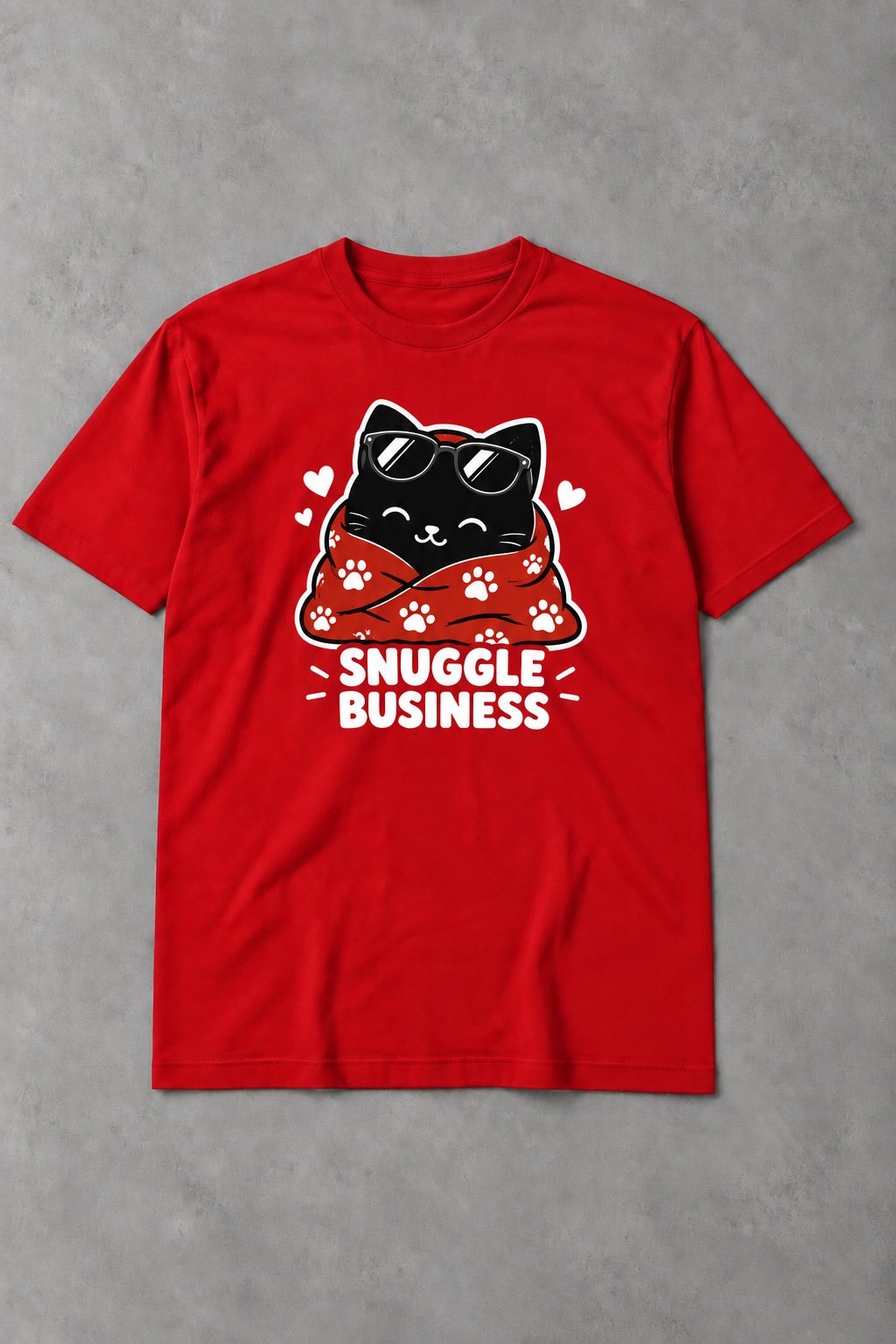 Camiseta de Gato Snuggle Business – Humor Felino