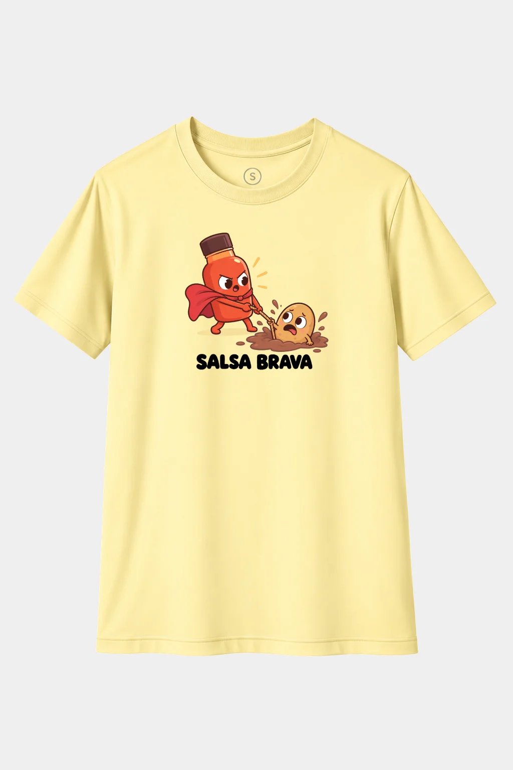 Camiseta Salsa Brava al Rescate – Humor, Juego de Palabras y Diseño Divertido