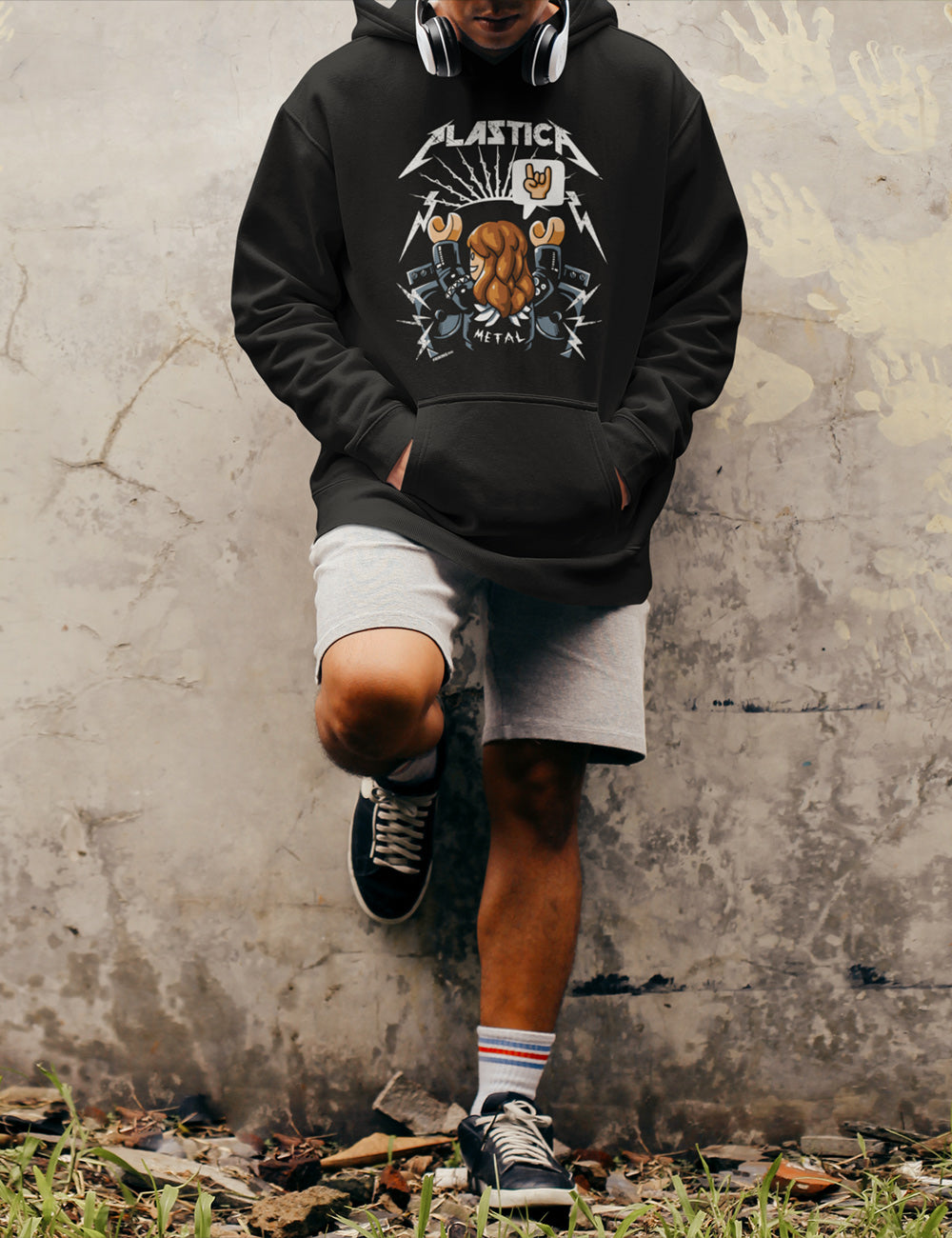 Sudadera con capucha divertida Plastica - Main Image
