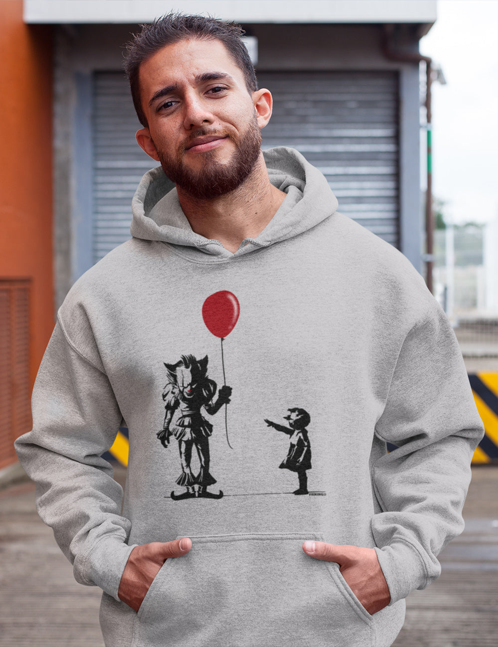 Sudadera con capucha divertida Clown Graffiti - Main Image