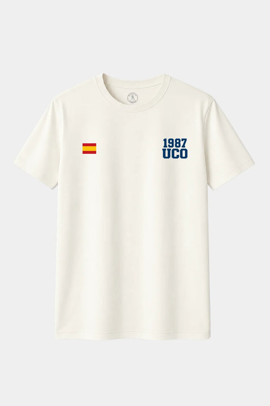 Camiseta UCO Guardia Civil 1987 Minimal – Blanco roto