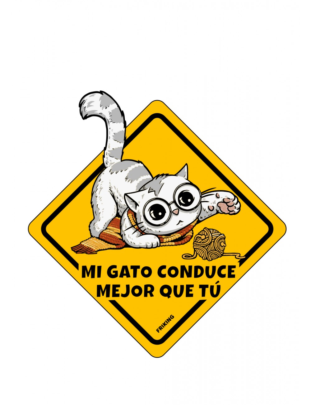 Mi gato conduce mejor que tú