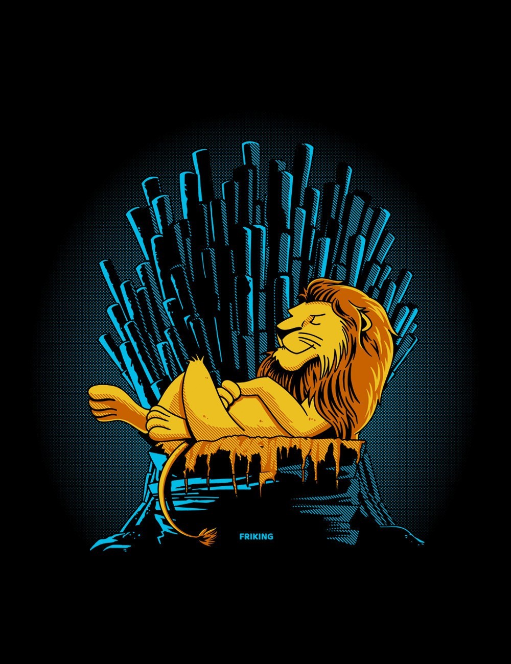 Camiseta de Tirantes para hombres divertidas Game of Lions 