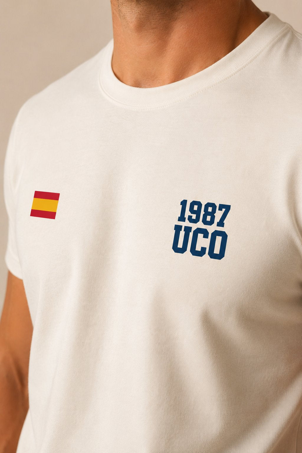 Camiseta UCO Guardia Civil 1987 Minimal – Blanco roto