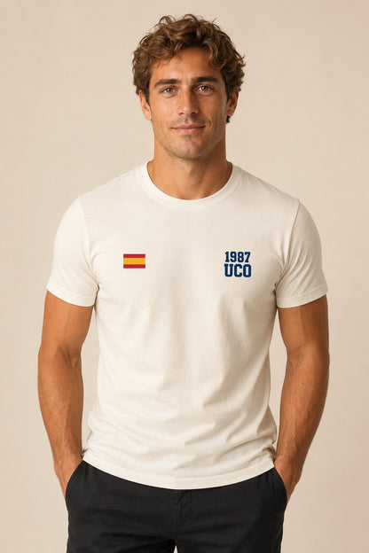 Camiseta UCO Guardia Civil 1987 Minimal – Blanco roto