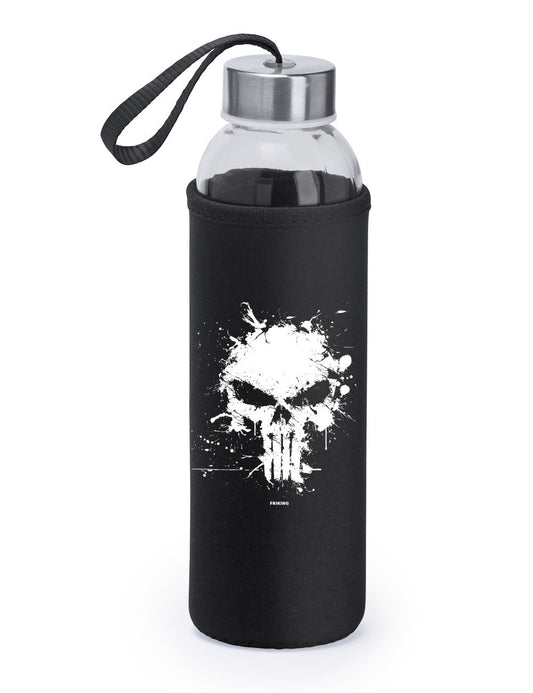Botella de cristal Antihero Skull