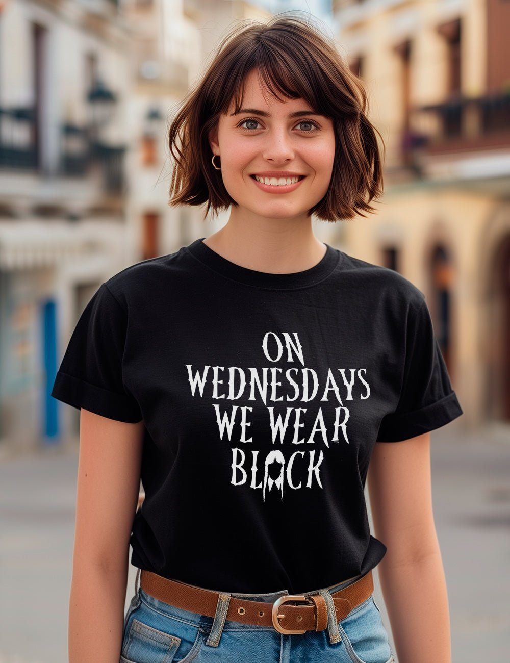We wear black