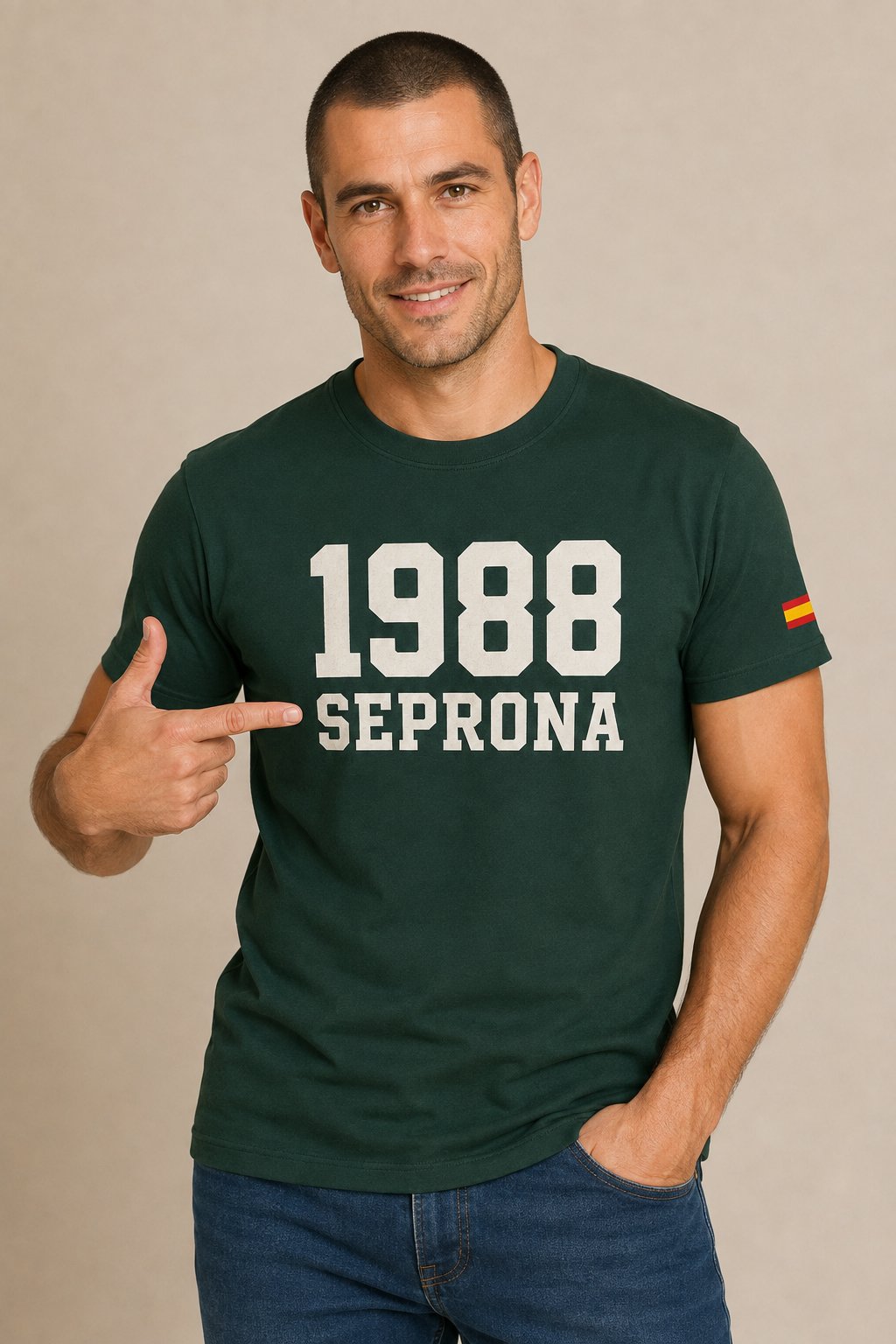 Camiseta SEPRONA Guardia Civil 1988 – Verde botella