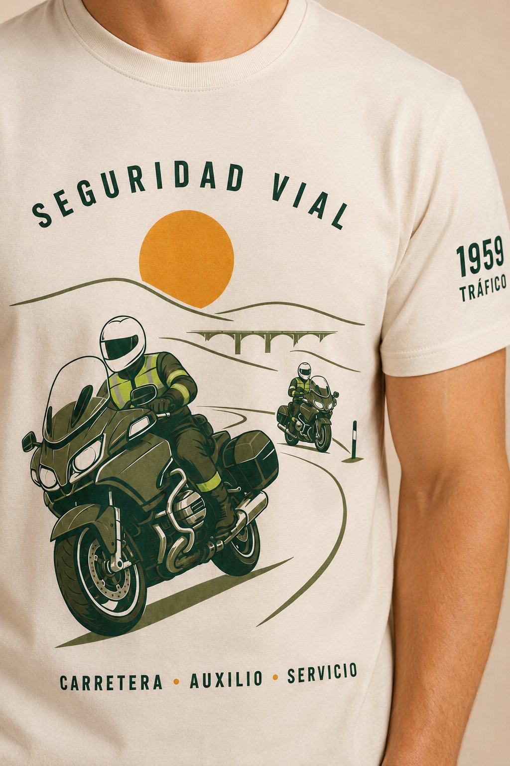 Camiseta Guardia Civil Tráfico 1959 – Seguridad Vial