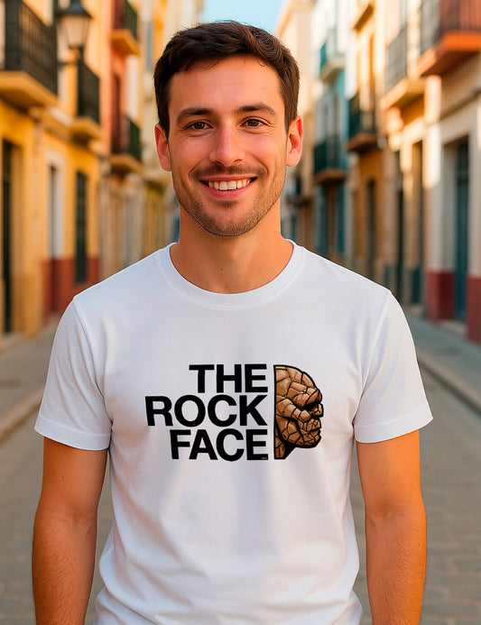 The rock face 