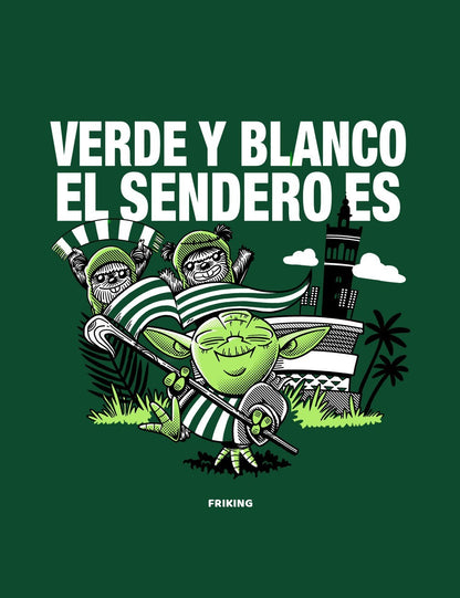 Verde y blanco el sendero es