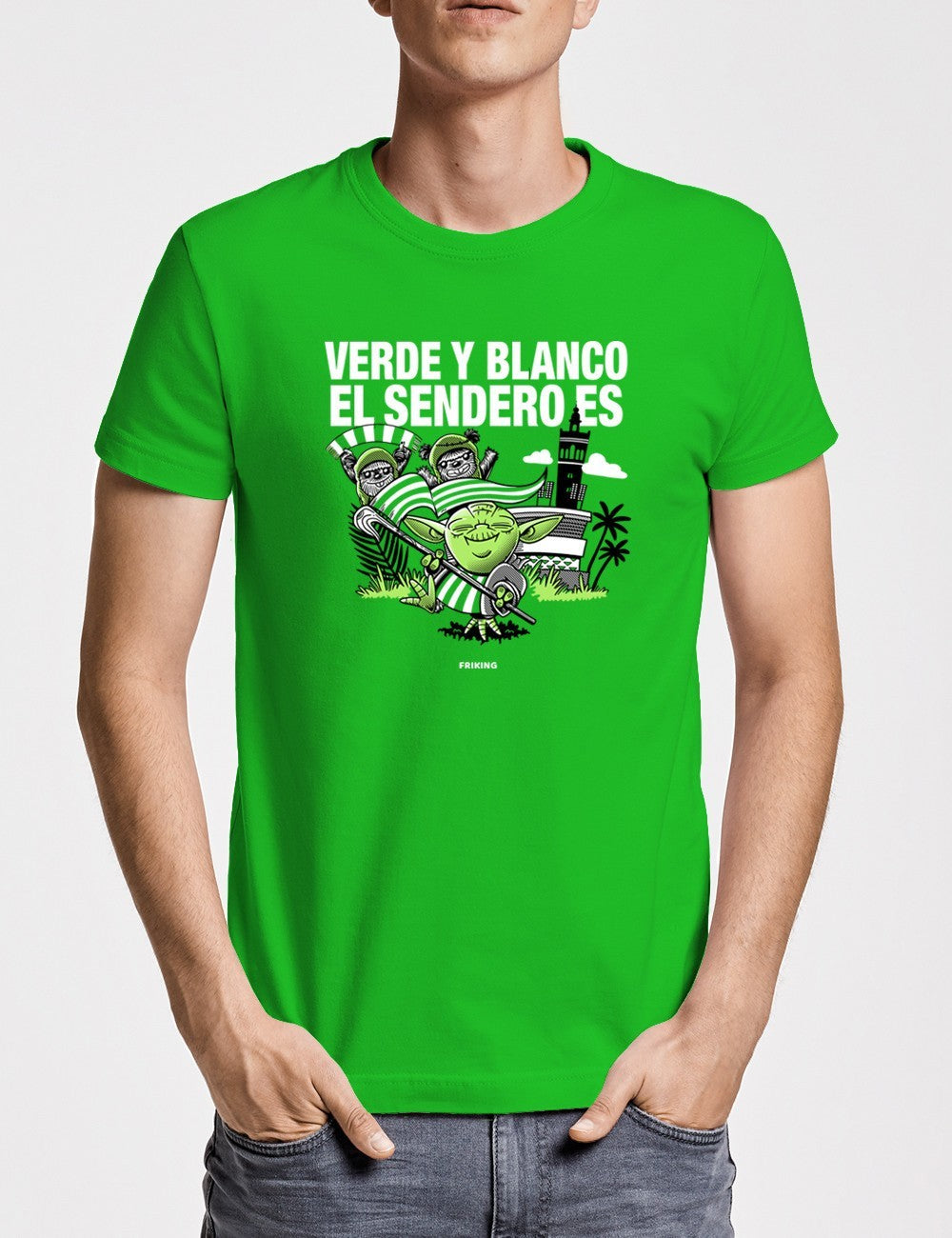 Verde y blanco el sendero es