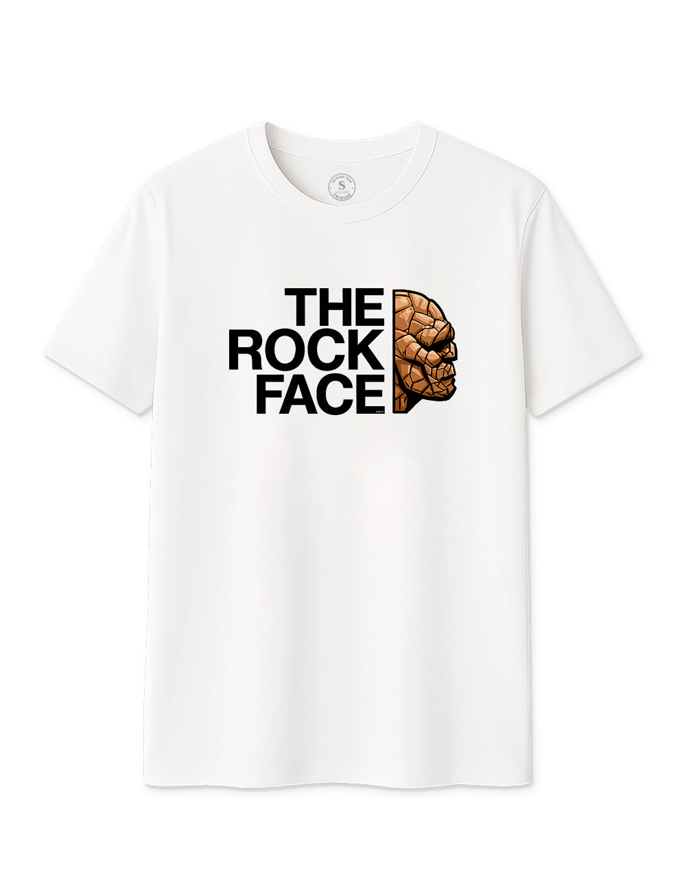 The rock face 