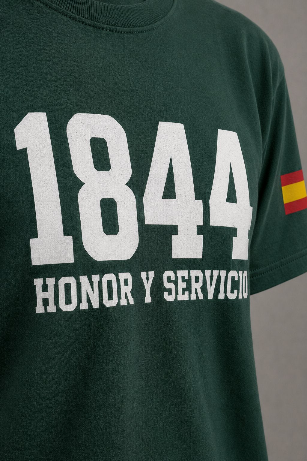 Camiseta Guardia Civil 1844 Honor y Servicio – Verde botella