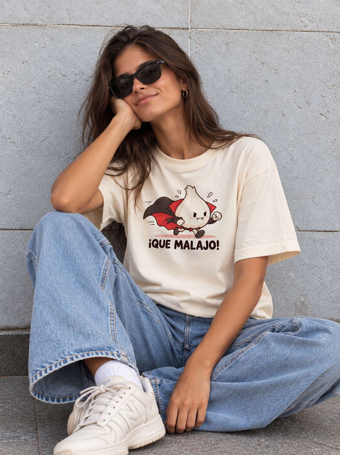 Camiseta ¡Qué Malajo! – Ajo con Mala Leche
