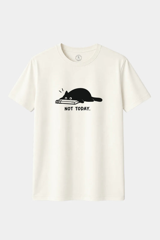 Camiseta Not Today – Gato Perezoso con Humor