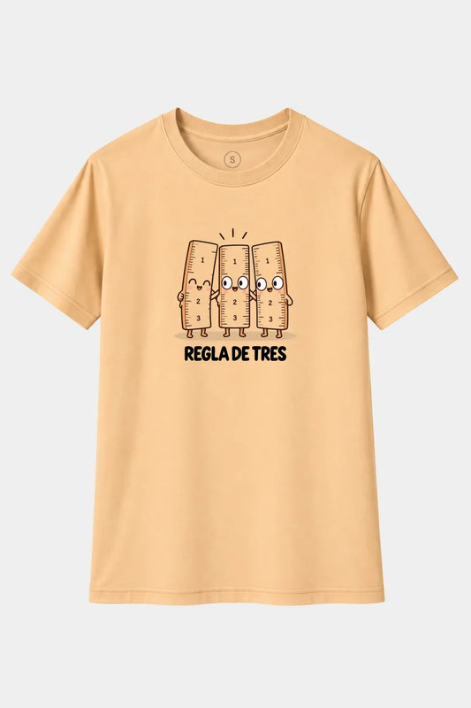 Camiseta Regla de Tres – Diseño Divertido de Reglas