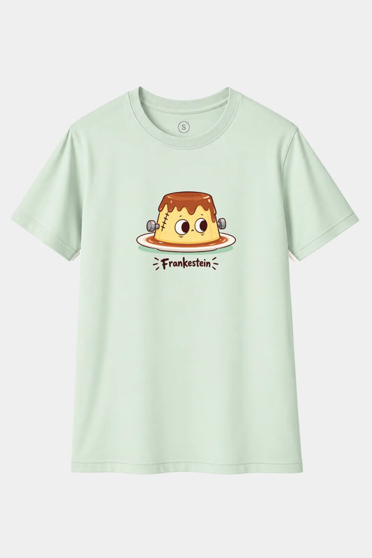 Camiseta Frankenstein – Diseño de Flan Monstruoso