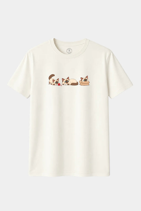 Camiseta Gatos Sagrado de Birmania