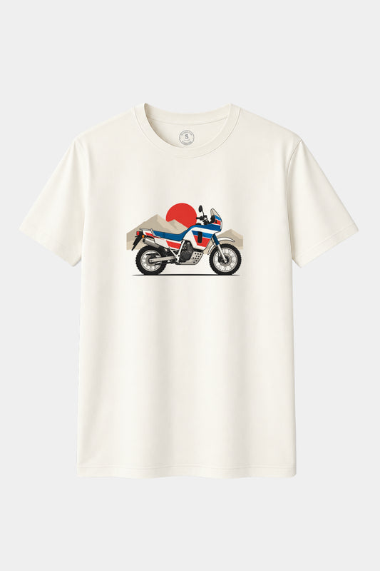 Camiseta Honda Africa Twin 750 – Moto Trail Clásica Vintage | Bellini Motor Art