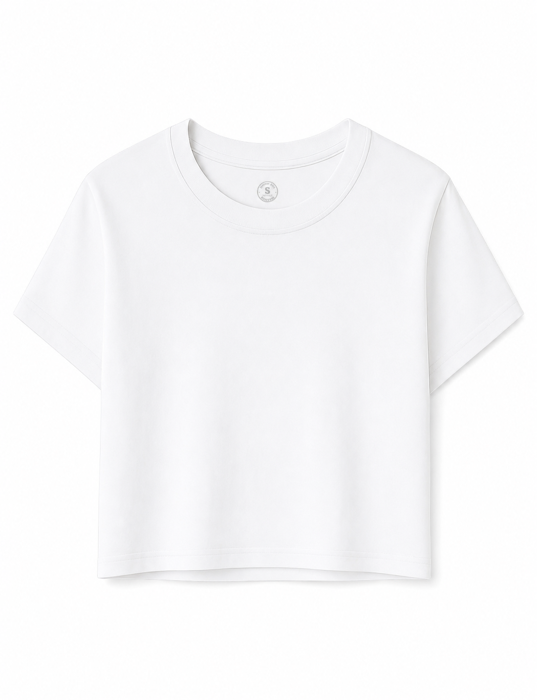 Personaliza tu Camiseta mujer CROP (Blanco)
