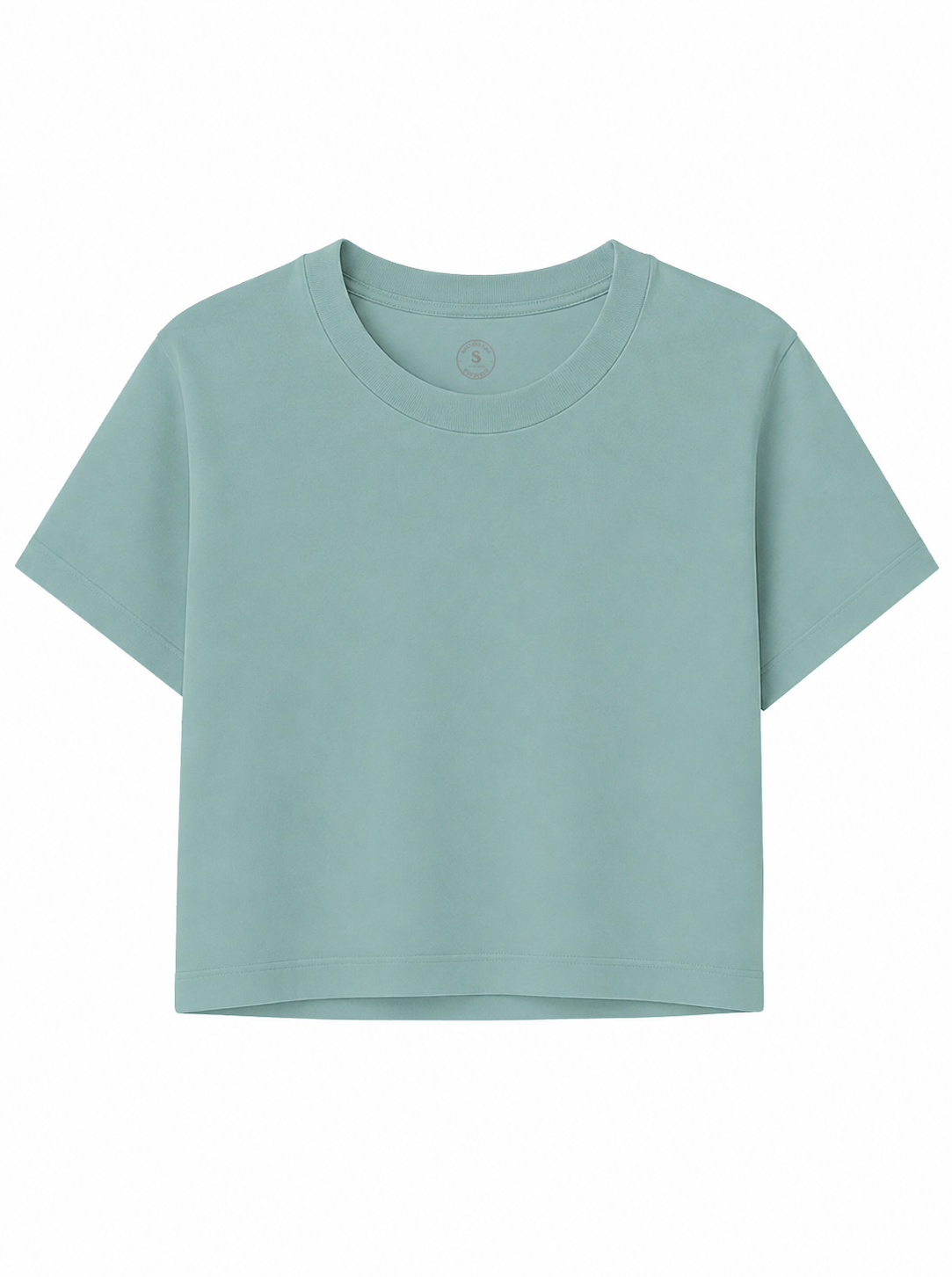 Personaliza tu Camiseta mujer CROP (Azul Luna)