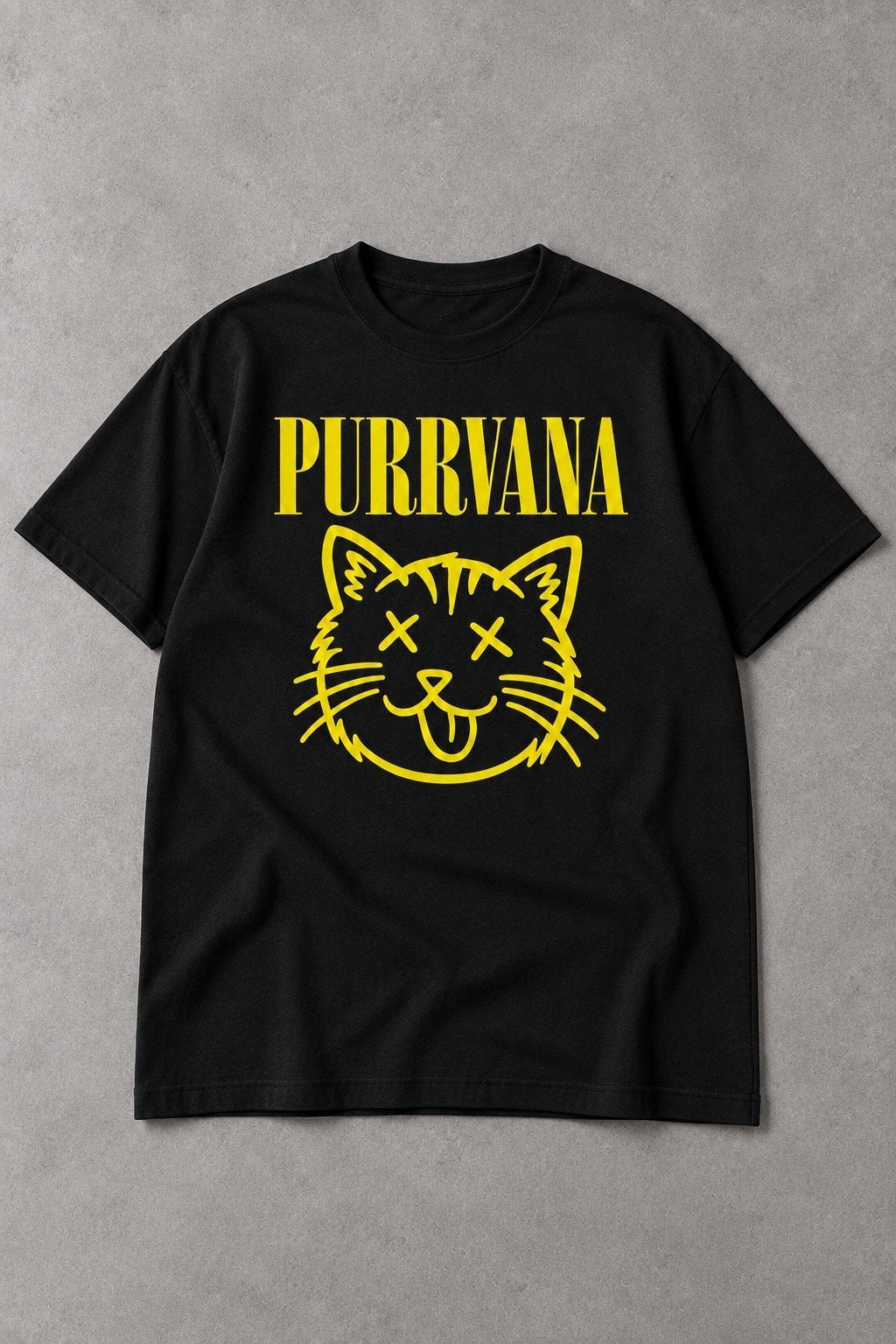 Camiseta Purrvana Cat