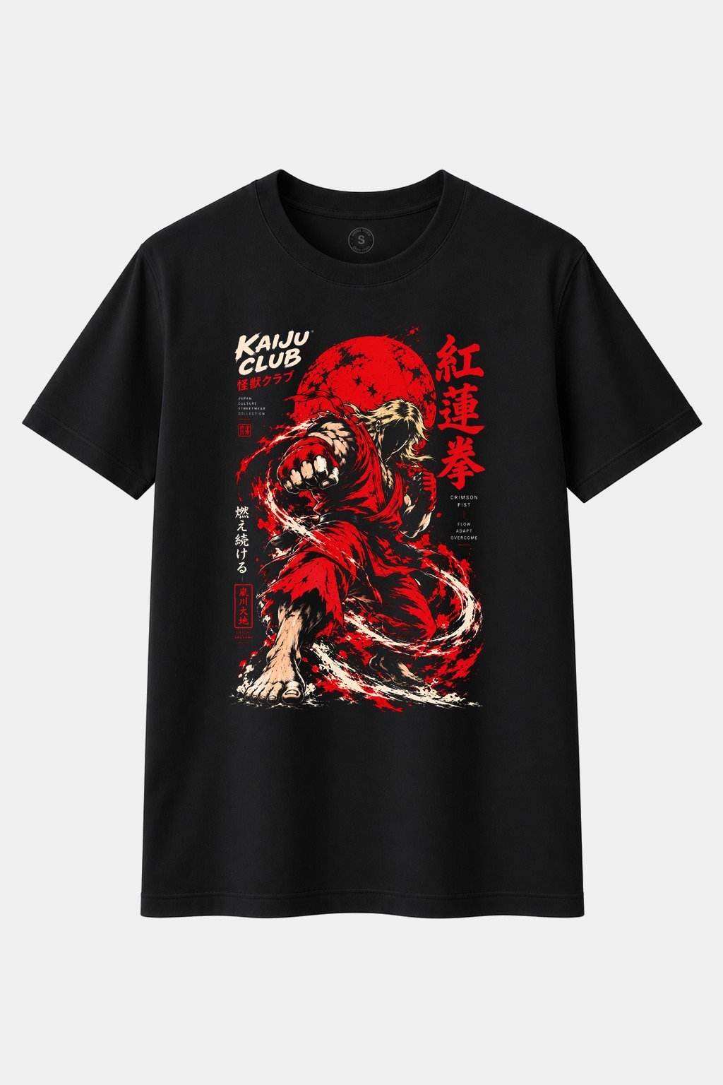 Camiseta Kaiju Club – Crimson Fist | Camiseta Manga Japonés